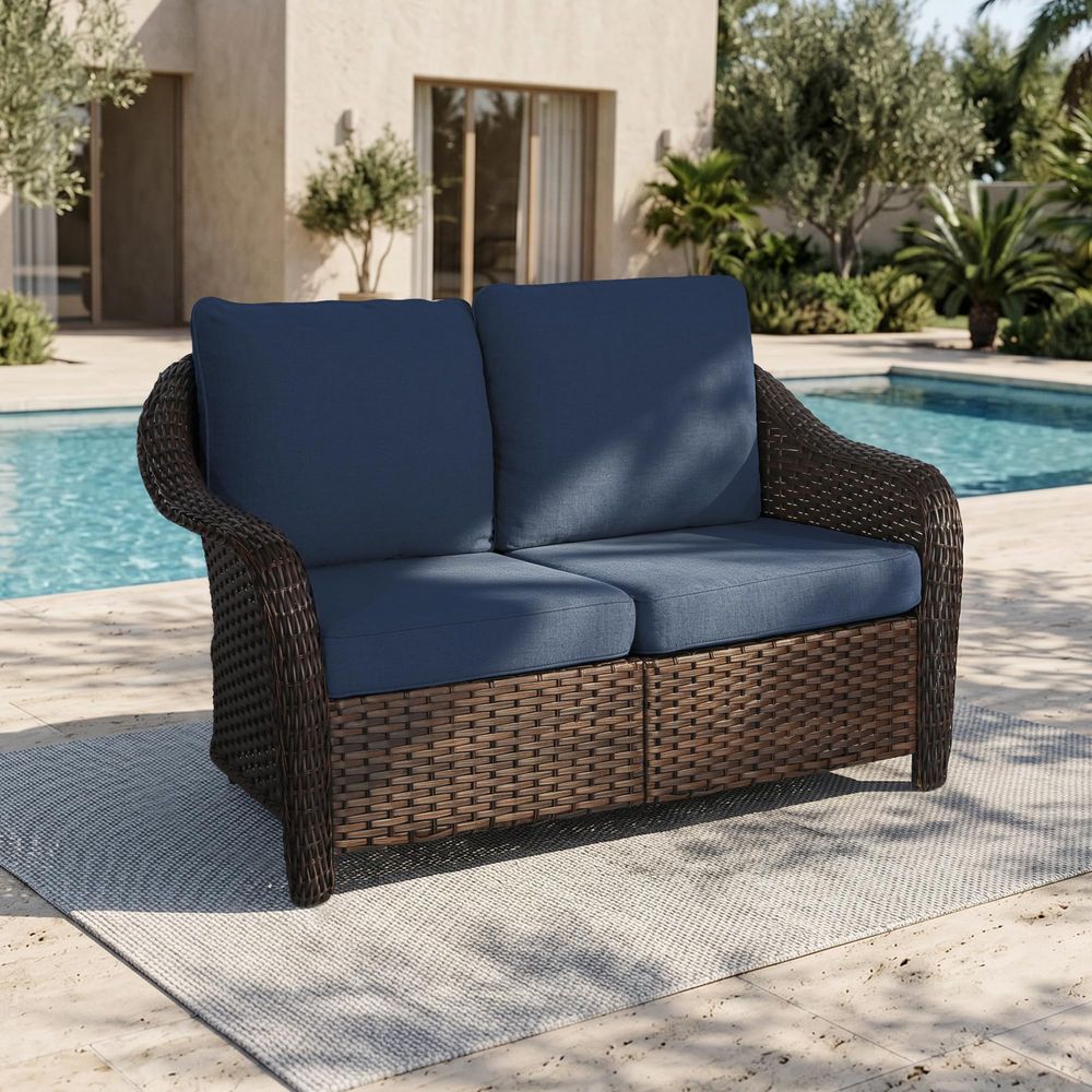 Outdoor Furniture Rattan - Wicker 3seat Sofa, Outdoor Conversation Furniture,