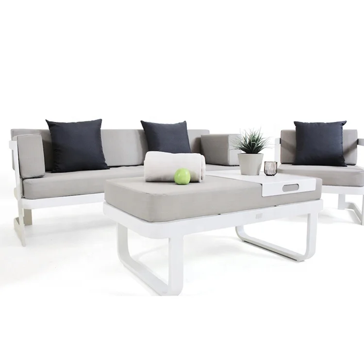 Outdoor Furniture Loveseat - # White Modern Cheap Patio Conversation