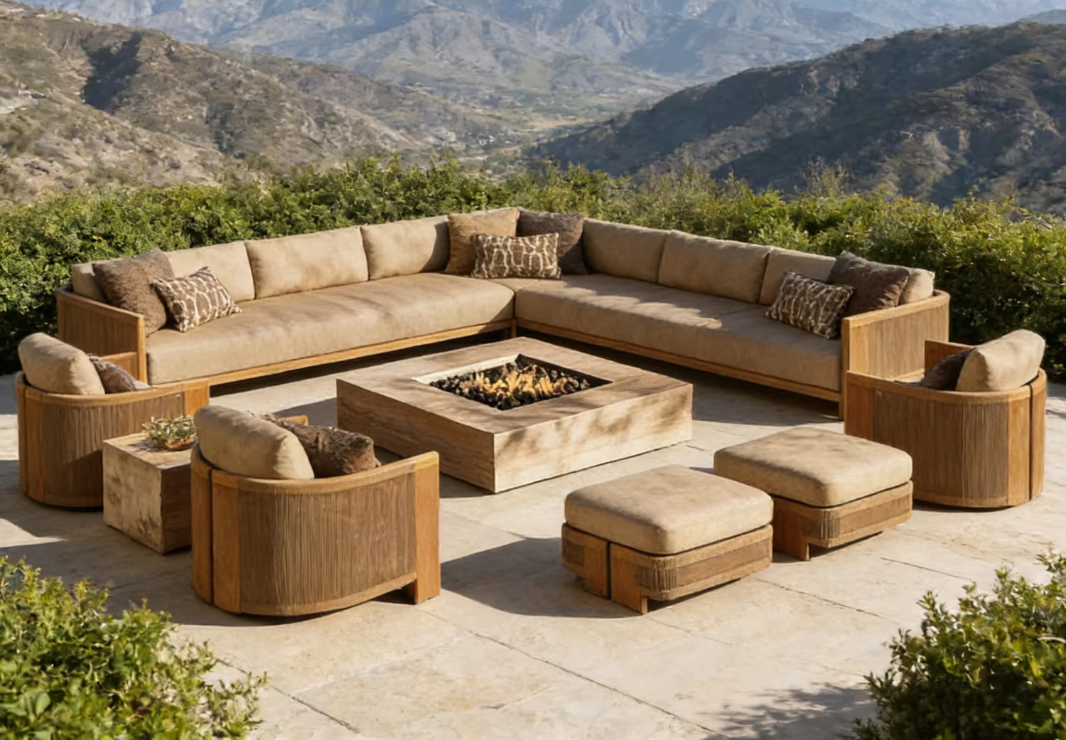 Outdoor Furniture Fire Pit - Design Outdoor Furniture Teak Garden Waterproof