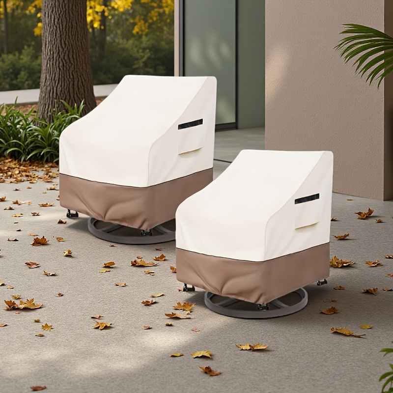 Outdoor Furniture Patio - MARIIS Outdoor Swivel Chair Cover Set
