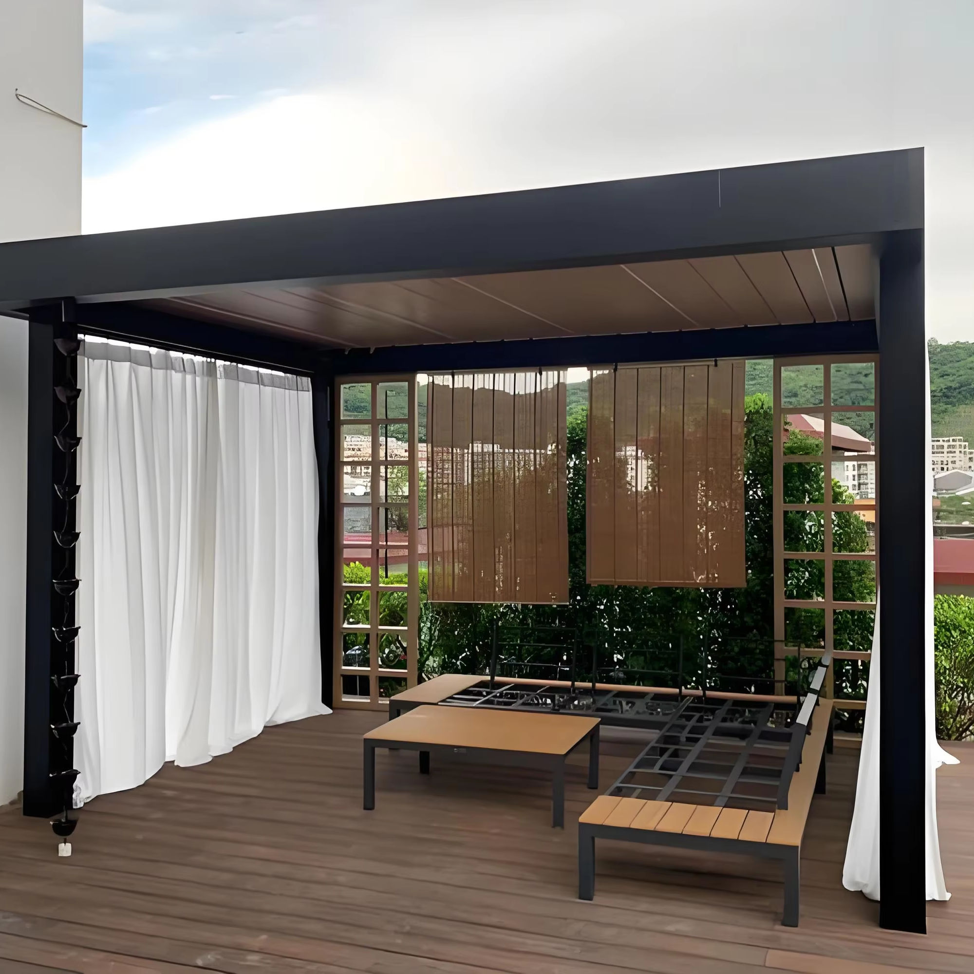 Luxurious Powder Coated Anti R - Outdoor Furniture Metal บทวิจารณ์และราคา