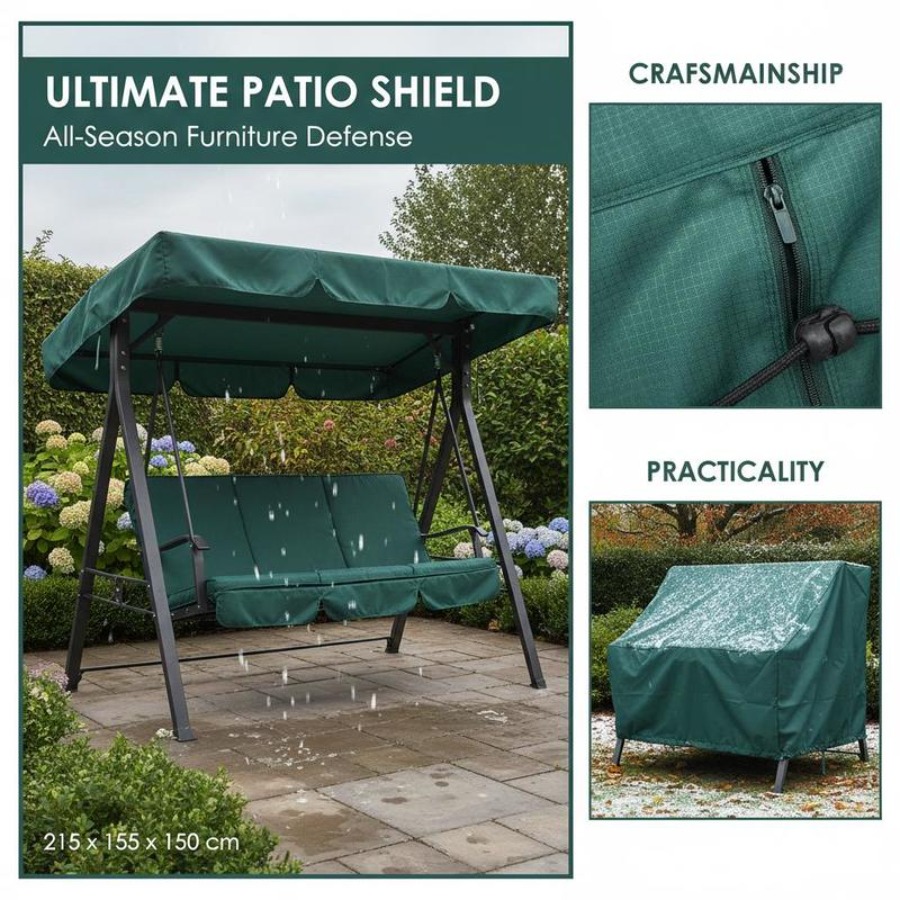 Patio 3 Seater Swing Chair Ben - Outdoor Furniture Patio บทวิจารณ์และราคา