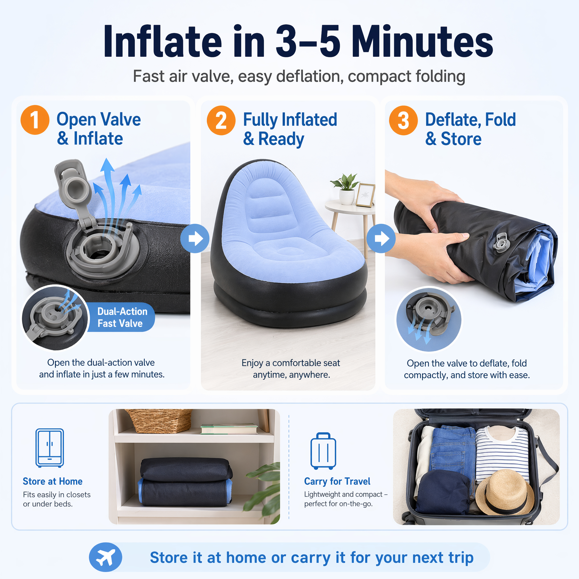 2 IN 1 Inflatable Sofa with St - Outdoor Furniture Arhaus บทวิจารณ์และราคา