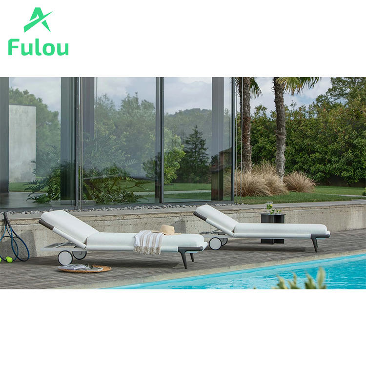 Modern Aluminum Sun Lounge UV  - Outdoor Furniture Quick Dry บทวิจารณ์และราคา