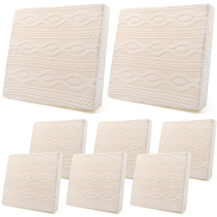 8Pcs Stretch Patio Cushion Cov - Outdoor Furniture Patio บทวิจารณ์และราคา