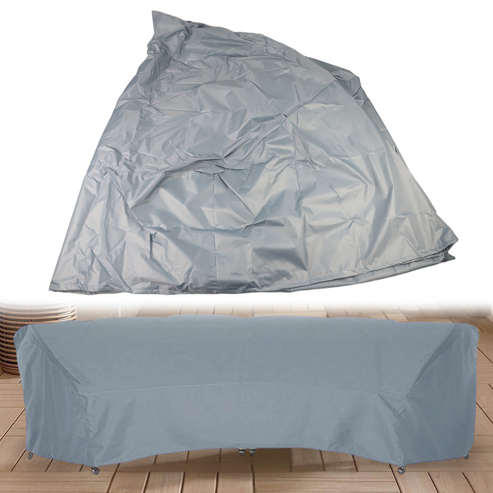 Curved Sofa Cover 210D Furnitu - Outdoor Furniture Year Round บทวิจารณ์และราคา