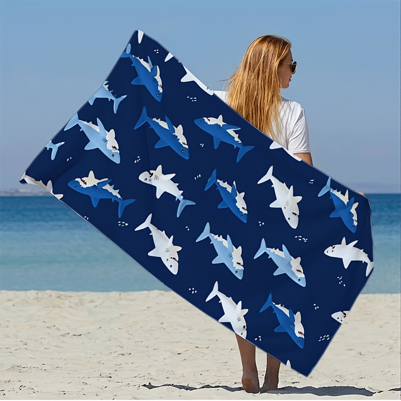 Waterproof Shark Print Beach P - Outdoor Furniture Quick Dry บทวิจารณ์และราคา