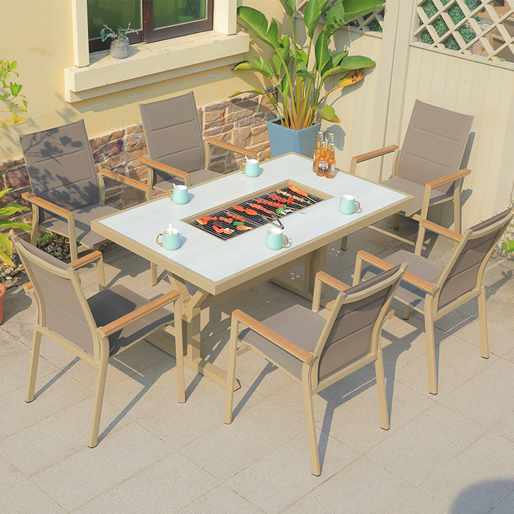 Hot Sale Cast Aluminum Fire Pi - Outdoor Furniture Fire Pit บทวิจารณ์และราคา