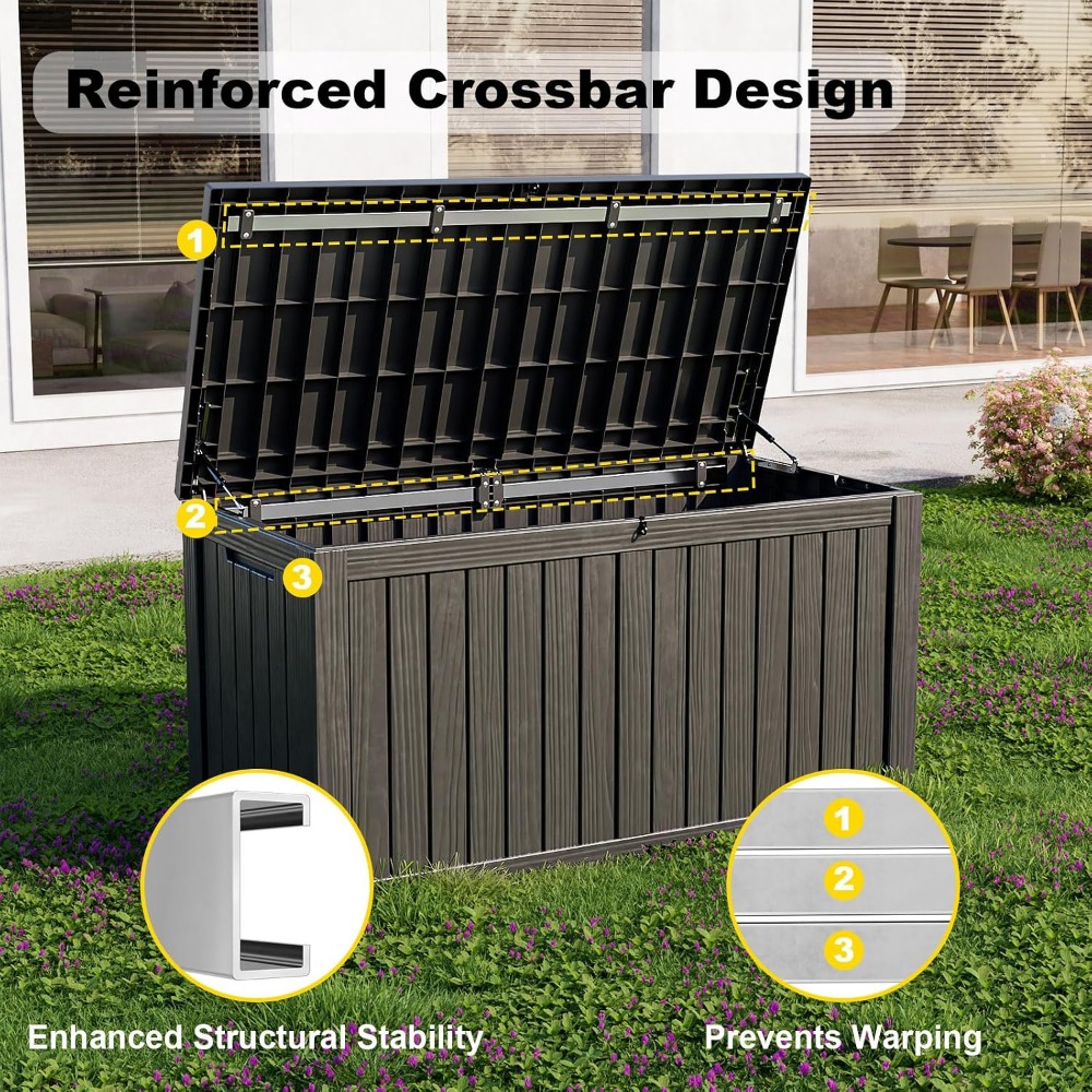 Large Outdoor Storage Box for  - Outdoor Furniture Patio บทวิจารณ์และราคา