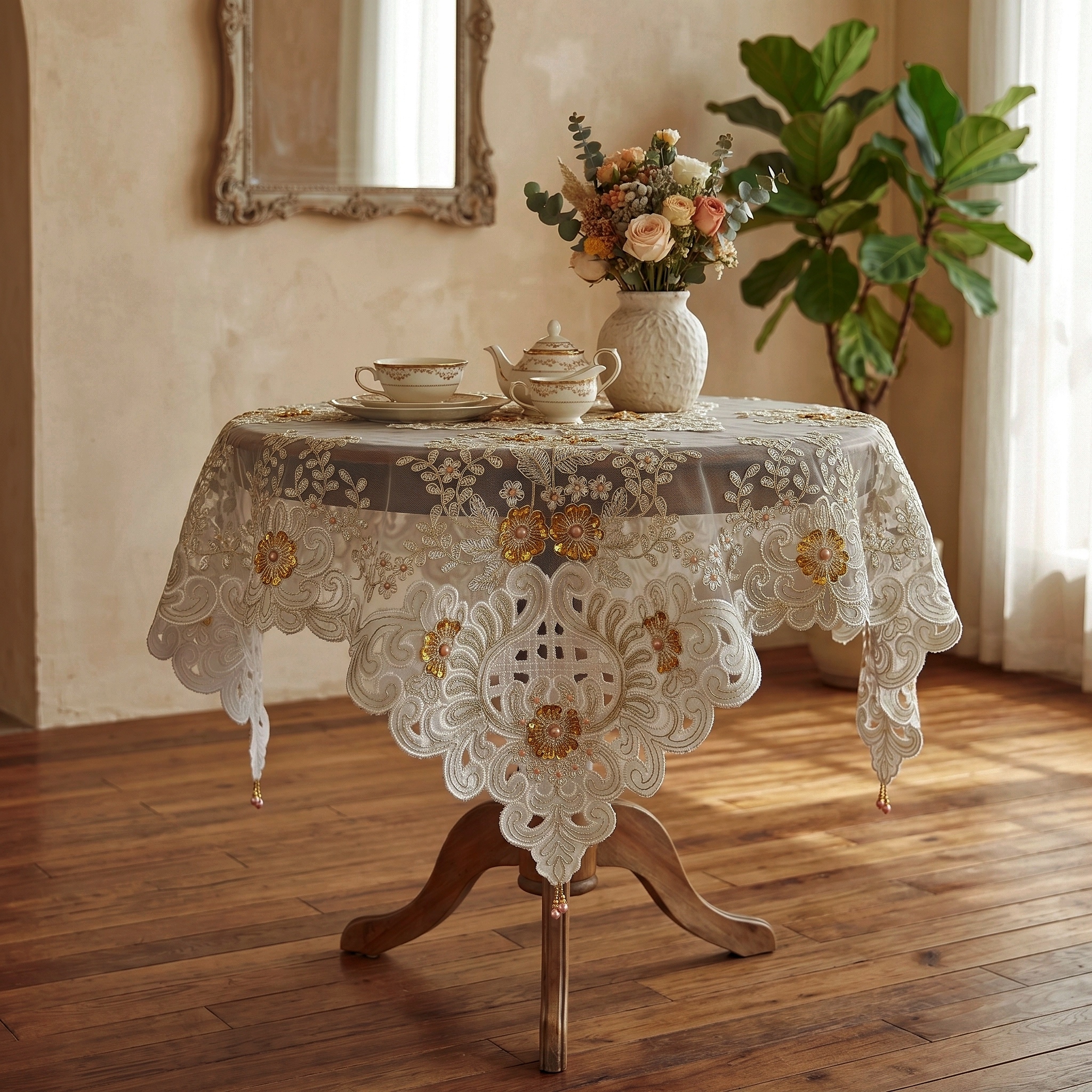 Luxury 3d Embroidered Flower S - Outdoor Furniture Year Round บทวิจารณ์และราคา
