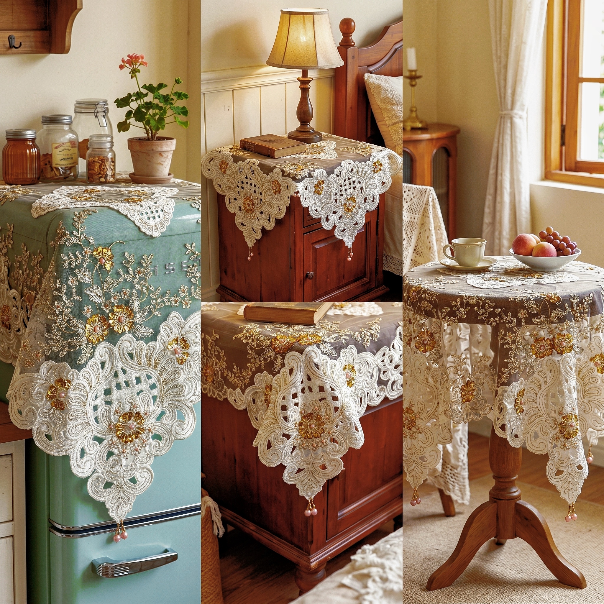 Luxury 3d Embroidered Flower S - Outdoor Furniture Year Round บทวิจารณ์และราคา