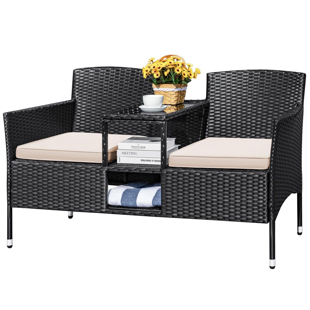 Outdoor Patio Loveseat Modern  - Outdoor Furniture Loveseat บทวิจารณ์และราคา