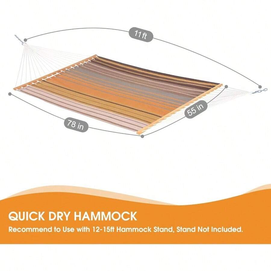 Quick Dry Double Hammock With  - Outdoor Furniture Quick Dry บทวิจารณ์และราคา