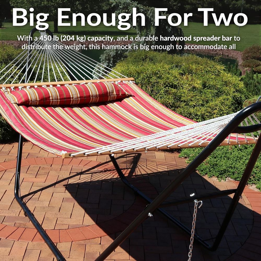 Sunnydaze Quilted Double Hammo - Outdoor Furniture Quick Dry บทวิจารณ์และราคา