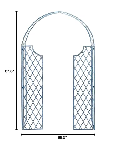 Mossy Blue Iron Garden Arch Wi - Outdoor Furniture Patio บทวิจารณ์และราคา