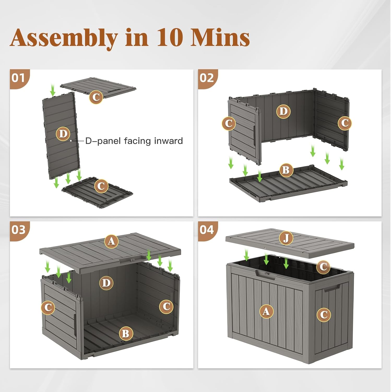 45Gal Black Deck Box - Waterpr - Outdoor Furniture Arhaus บทวิจารณ์และราคา