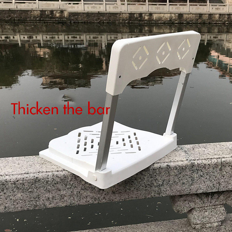 Foldable Fishing Box with Back - Outdoor Furniture Metal บทวิจารณ์และราคา