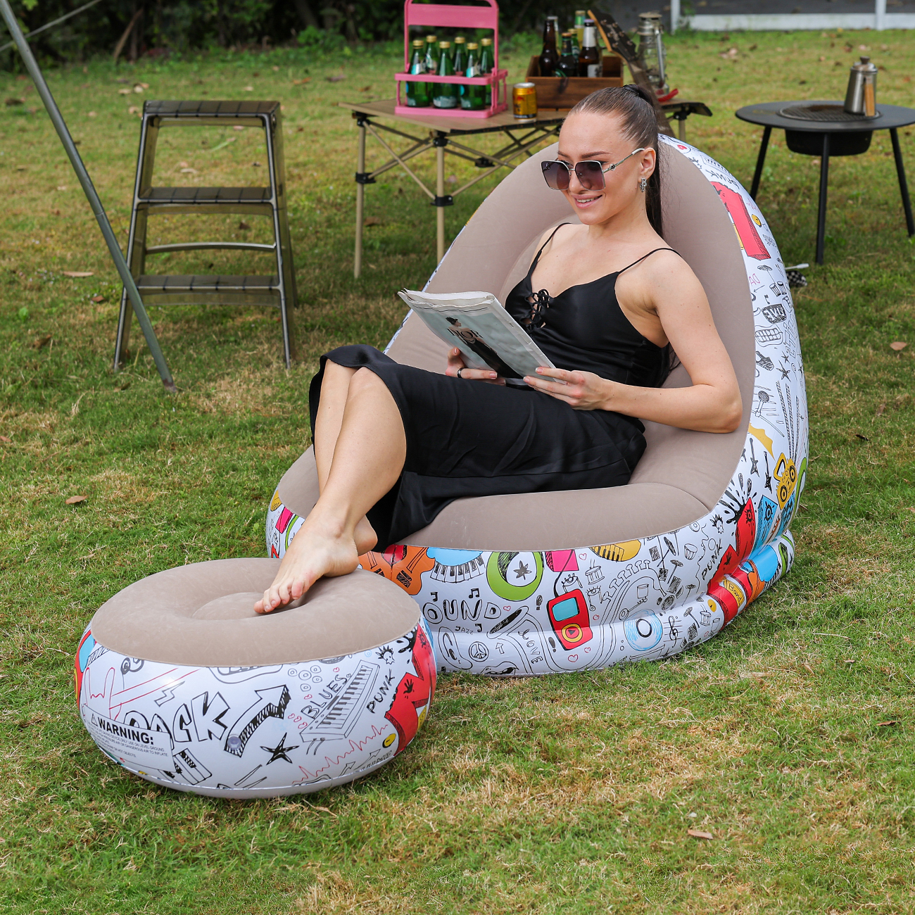 1PC Inflatable Lounger Chair w - Outdoor Furniture Arhaus บทวิจารณ์และราคา