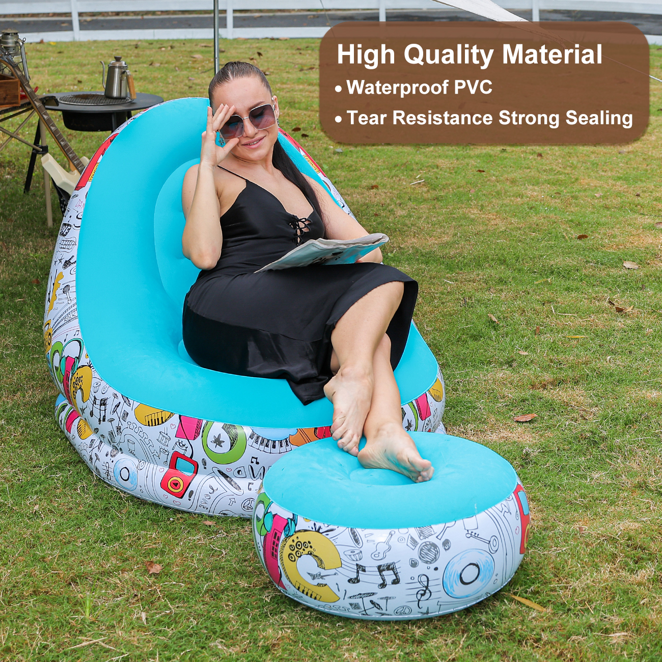 1PC Inflatable Lounger Chair w - Outdoor Furniture Arhaus บทวิจารณ์และราคา