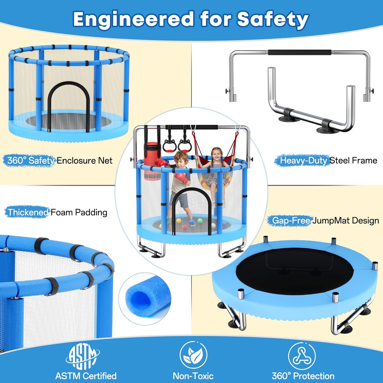 Toddler Trampoline,Trampoline  - Outdoor Furniture Sale บทวิจารณ์และราคา