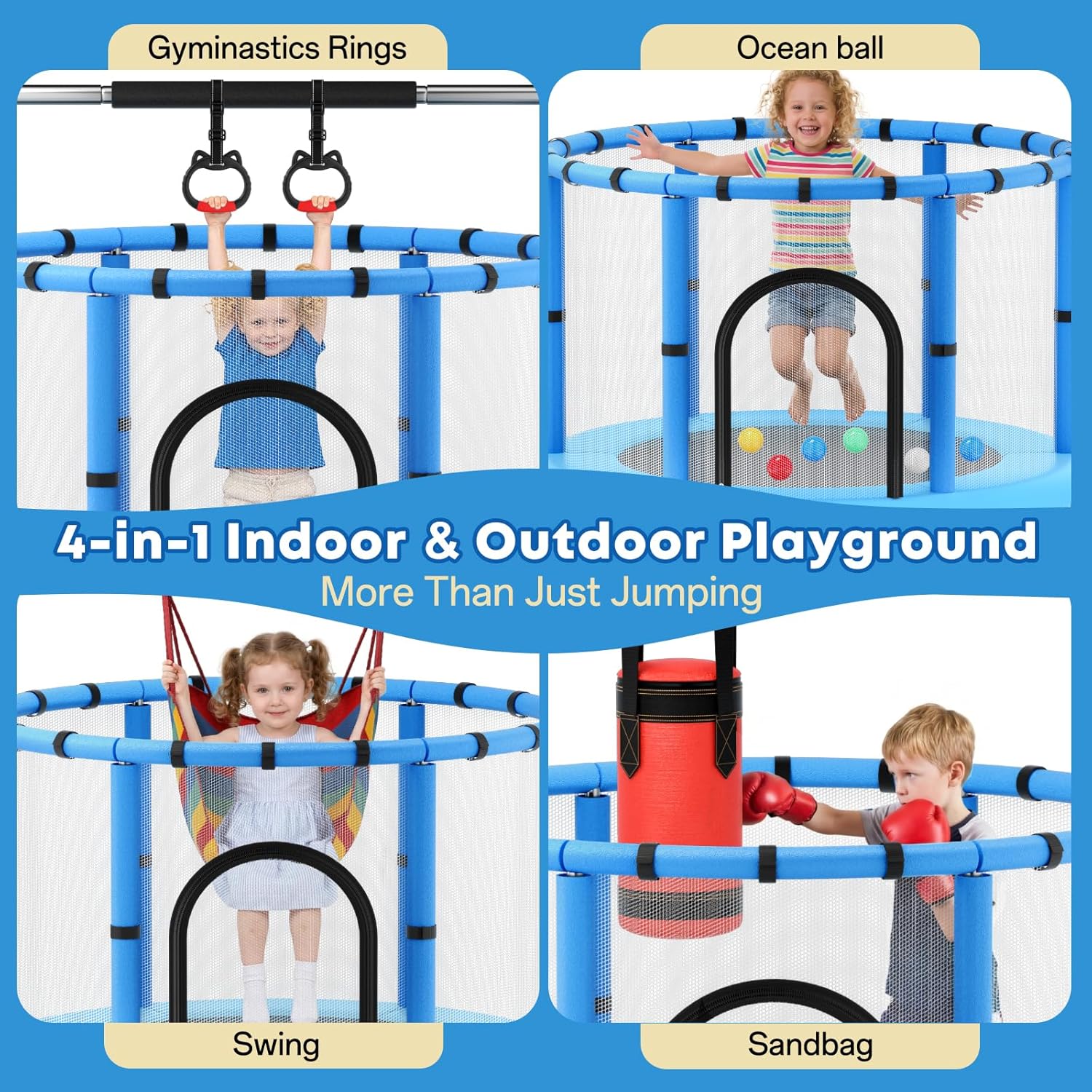 Toddler Trampoline,Trampoline  - Outdoor Furniture Sale บทวิจารณ์และราคา