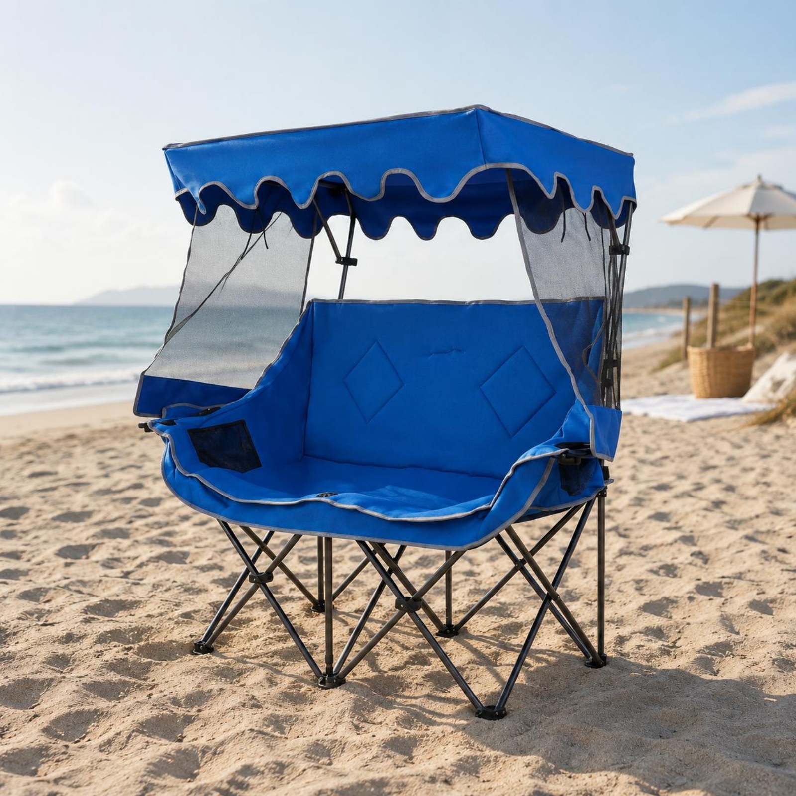 Camping Chair with Canopy Heav - Outdoor Furniture Loveseat บทวิจารณ์และราคา