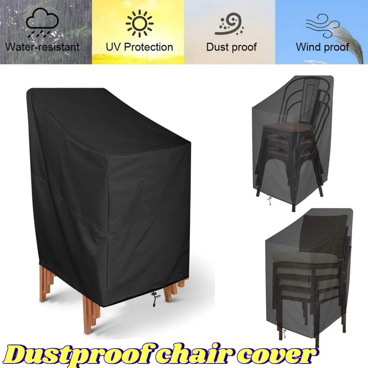 Stacking Outdoor Chair Cover W - Outdoor Furniture Patio บทวิจารณ์และราคา