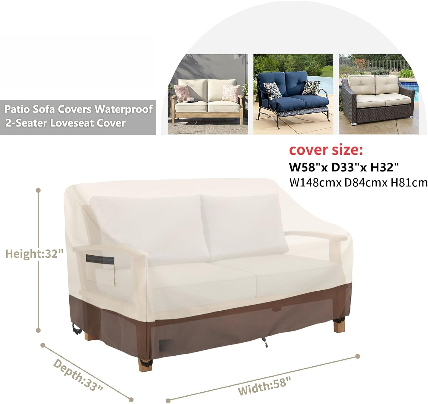 Outdoor 2-Seater Loveseat Cove - Outdoor Furniture Loveseat บทวิจารณ์และราคา