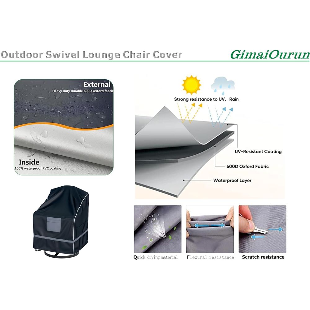Outdoor Swivel Recliner Cover, - Outdoor Furniture Patio บทวิจารณ์และราคา