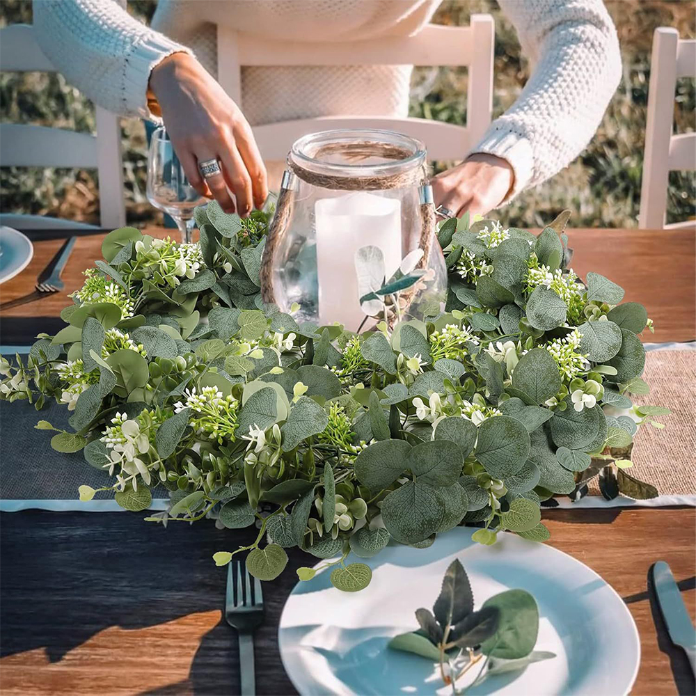 Artificial Eucalyptus Garland  - Outdoor Furniture Sale บทวิจารณ์และราคา