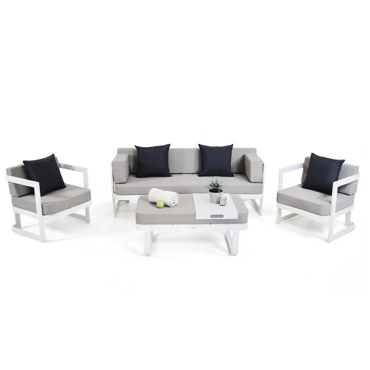 # White Modern Cheap Patio Con - Outdoor Furniture Loveseat บทวิจารณ์และราคา