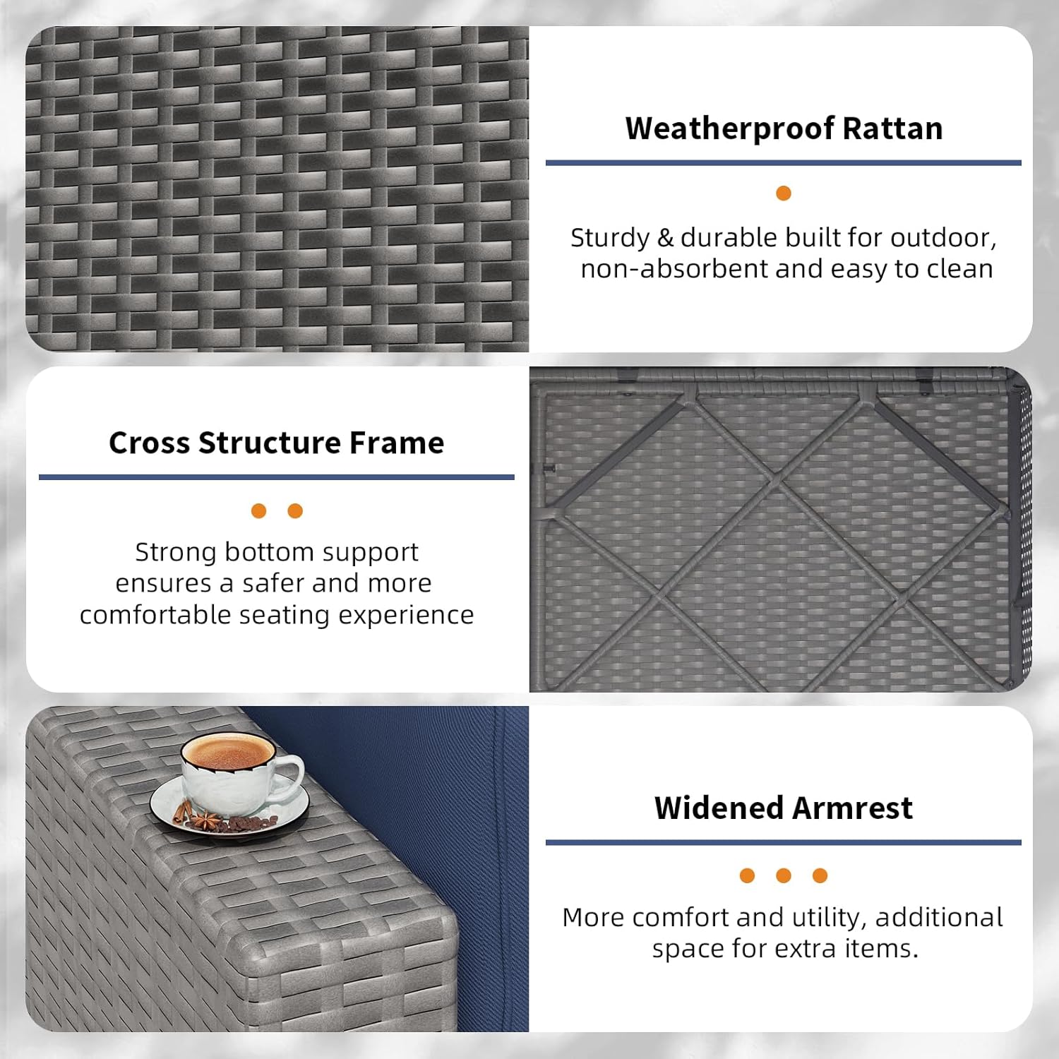 7-Piece Outdoor Patio Furnitur - Outdoor Furniture Rattan บทวิจารณ์และราคา