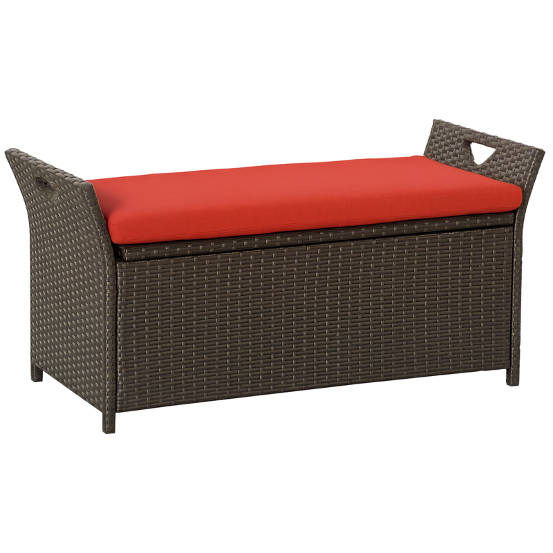 29 Gallon Patio Wicker Storage - Outdoor Furniture Rattan บทวิจารณ์และราคา