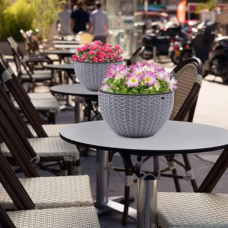 Round Hanging Basket Resin Pla - Outdoor Furniture Balcony บทวิจารณ์และราคา