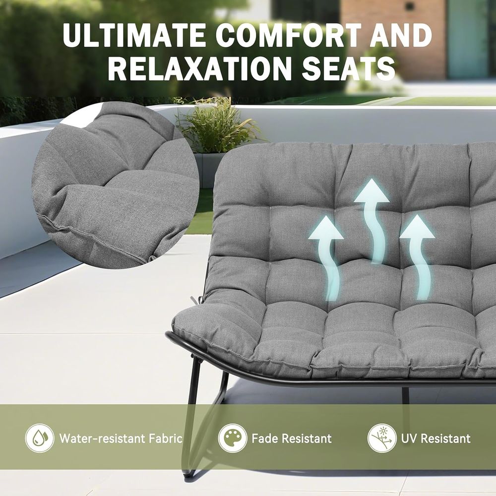 Outdoor Loveseat, 2-Seat Soa w - Outdoor Furniture Loveseat บทวิจารณ์และราคา