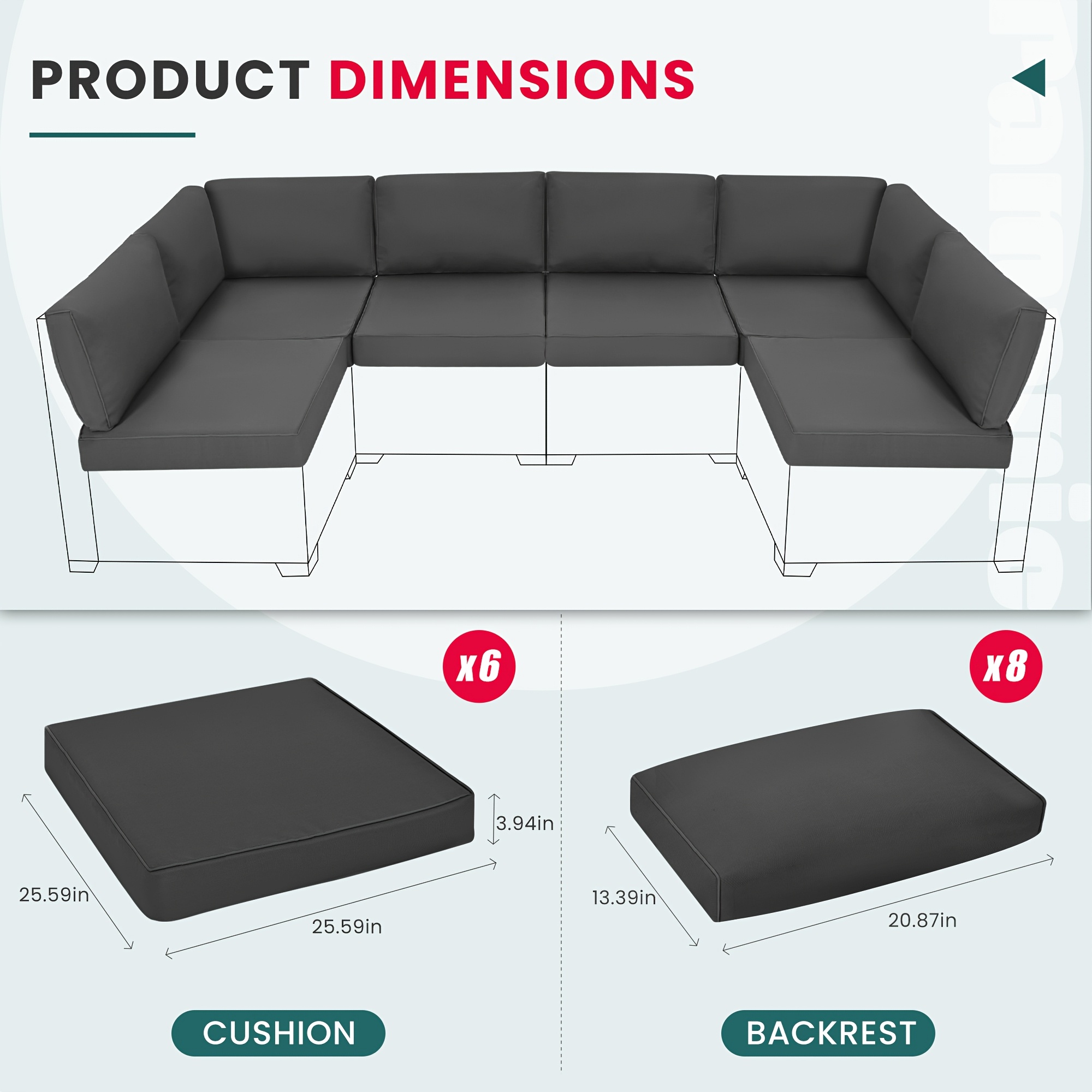 Outdoor Replacement Cushions f - Outdoor Furniture Quick Dry บทวิจารณ์และราคา