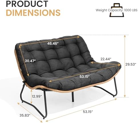 Outdoor Loveseat, 2 Seater Out - Outdoor Furniture Loveseat บทวิจารณ์และราคา