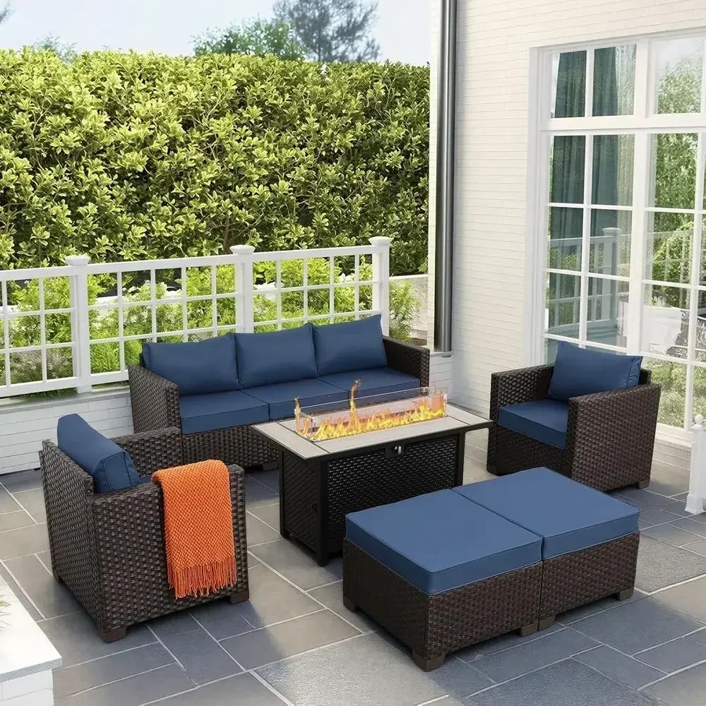 6-Piece Outdoor Patio Furnitur - Outdoor Furniture Fire Pit บทวิจารณ์และราคา