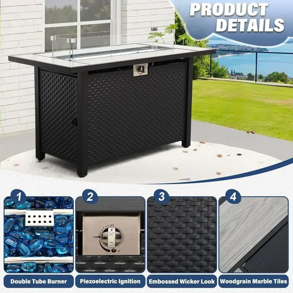 6-Piece Outdoor Patio Furnitur - Outdoor Furniture Fire Pit บทวิจารณ์และราคา
