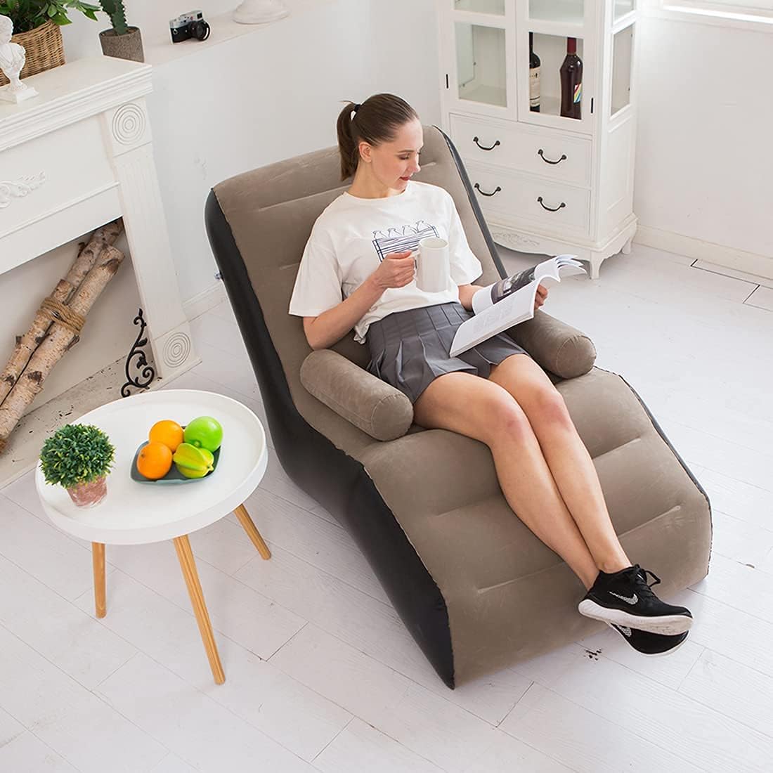 Folding Lazy Sofa,Inflatable L - Outdoor Furniture Arhaus บทวิจารณ์และราคา