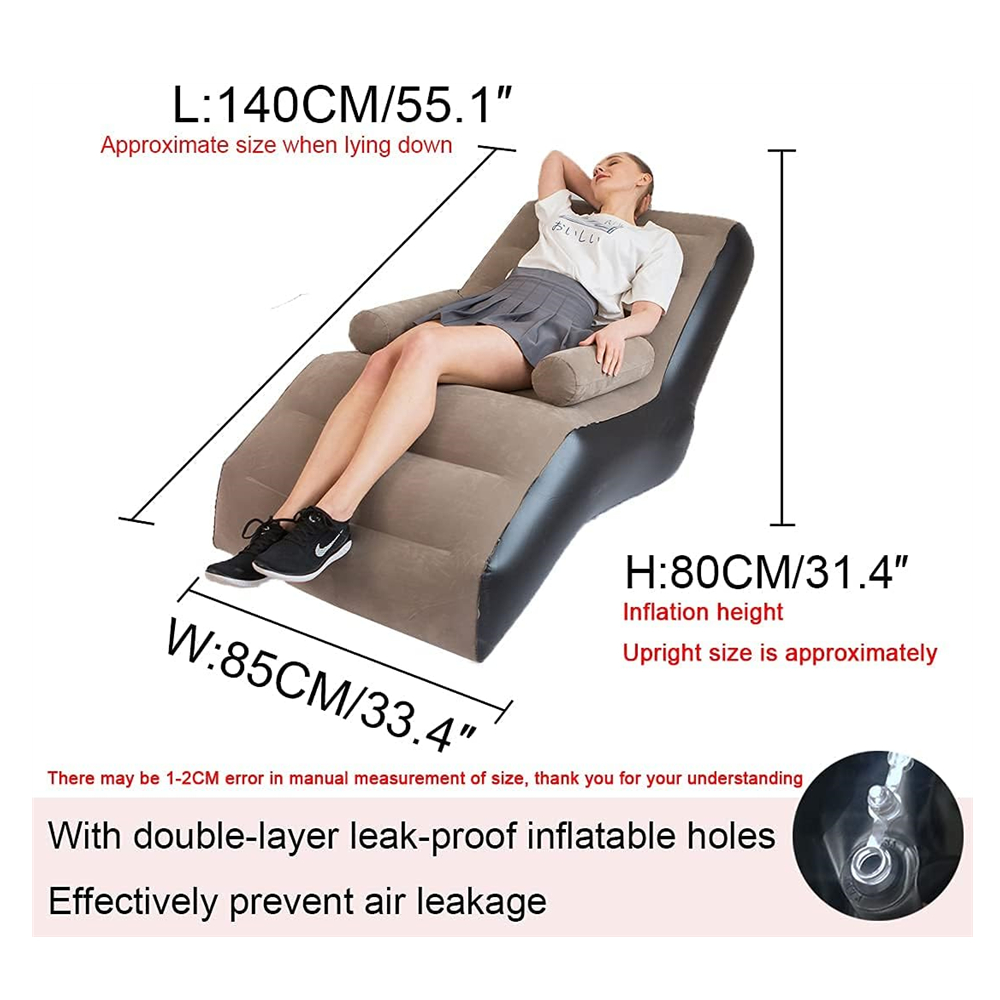 Folding Lazy Sofa,Inflatable L - Outdoor Furniture Arhaus บทวิจารณ์และราคา