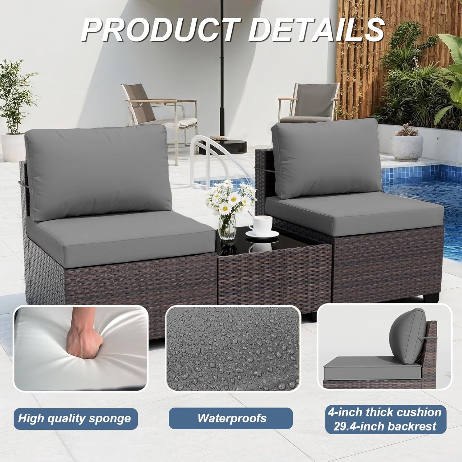 Patio Furniture Set with Fire  - Outdoor Furniture Fire Pit บทวิจารณ์และราคา
