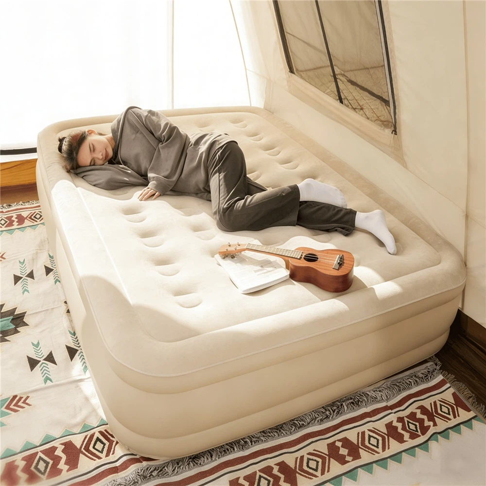 Inflatable Bed with Built-in A - Outdoor Furniture Balcony บทวิจารณ์และราคา