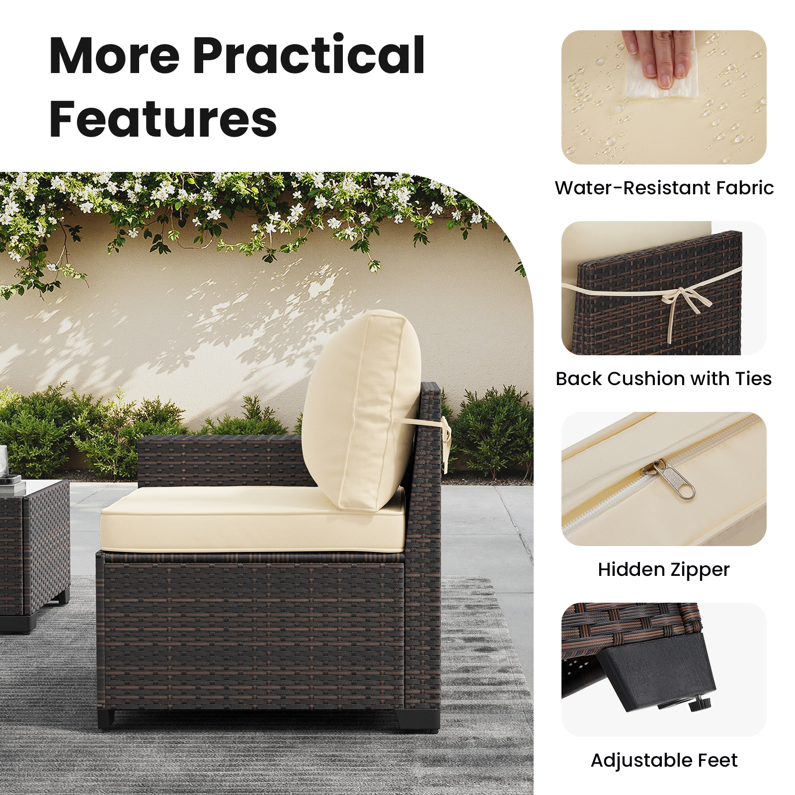 7 Piece Patio Furniture Set wi - Outdoor Furniture Fire Pit บทวิจารณ์และราคา