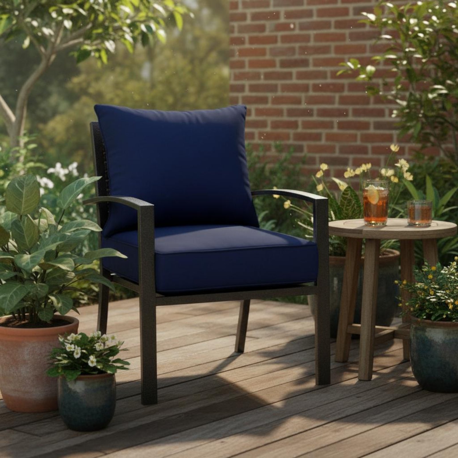 Patio Chair Pad Hidden Closure - Outdoor Furniture Patio บทวิจารณ์และราคา