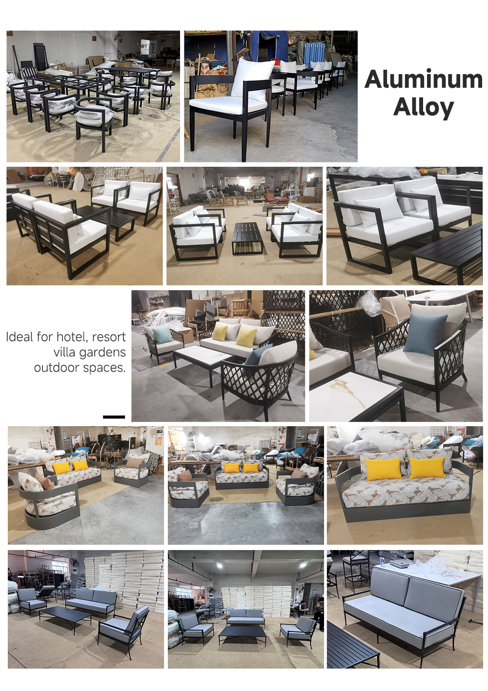 Hot Selling Aluminum Garden Se - Outdoor Furniture Balcony บทวิจารณ์และราคา
