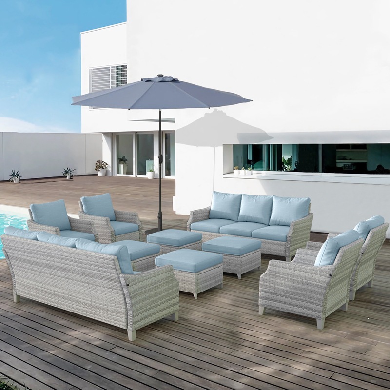 Modern PE Rattan Outdoor Sofa  - Outdoor Furniture Quick Dry บทวิจารณ์และราคา