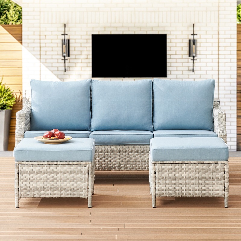 Modern PE Rattan Outdoor Sofa  - Outdoor Furniture Quick Dry บทวิจารณ์และราคา