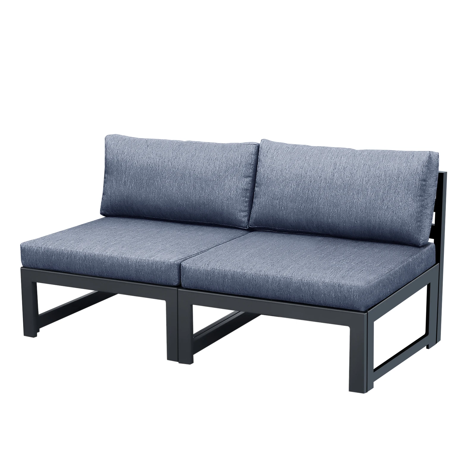 Patio Sectional love seat arml - Outdoor Furniture Loveseat บทวิจารณ์และราคา