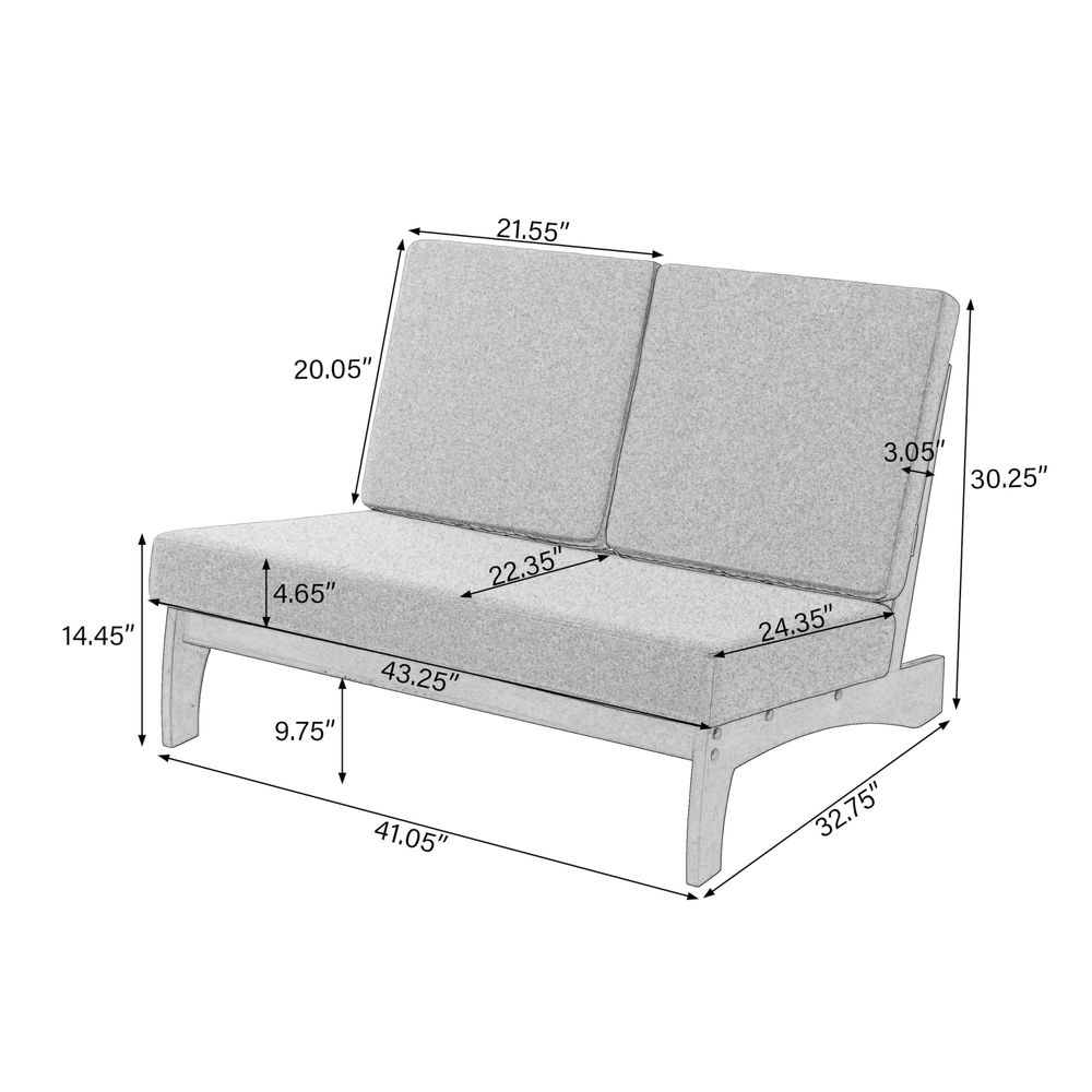 Ricoo 1Piece Patio Furniture S - Outdoor Furniture Loveseat บทวิจารณ์และราคา